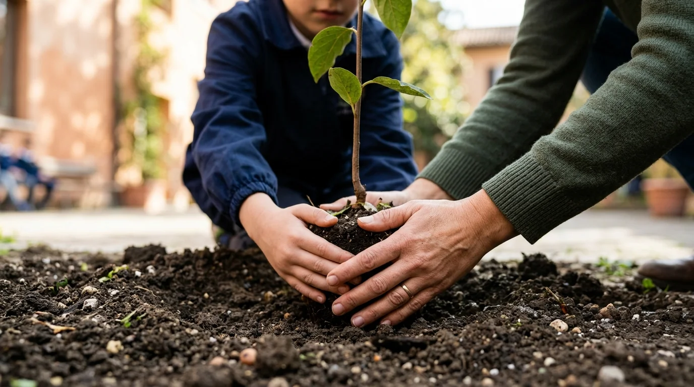 Lucca, il viaggio di pace del Kaki Tree fa tappa a scuola
