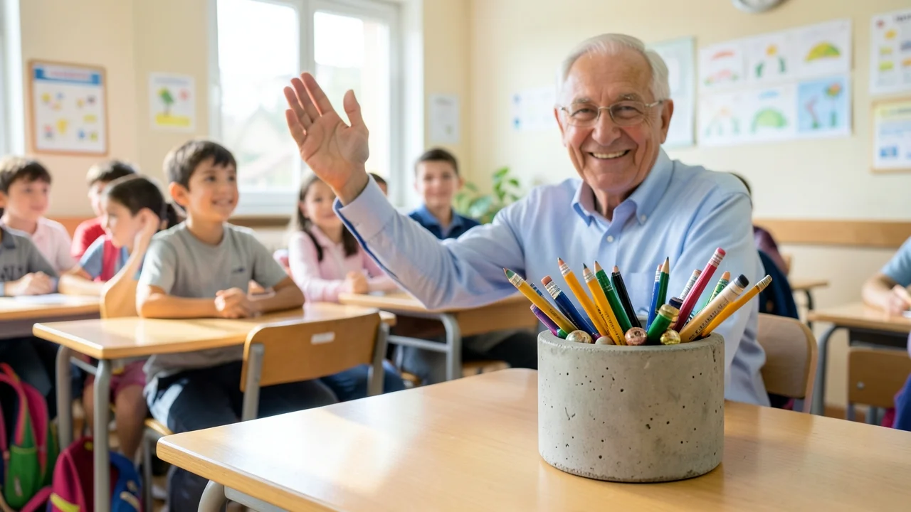 Maestro in pensione dopo 40 anni: l'ultimo saluto tra i banchi