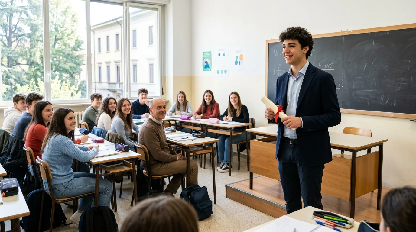Maturità 2026, studente si diploma parlando della sua sindrome