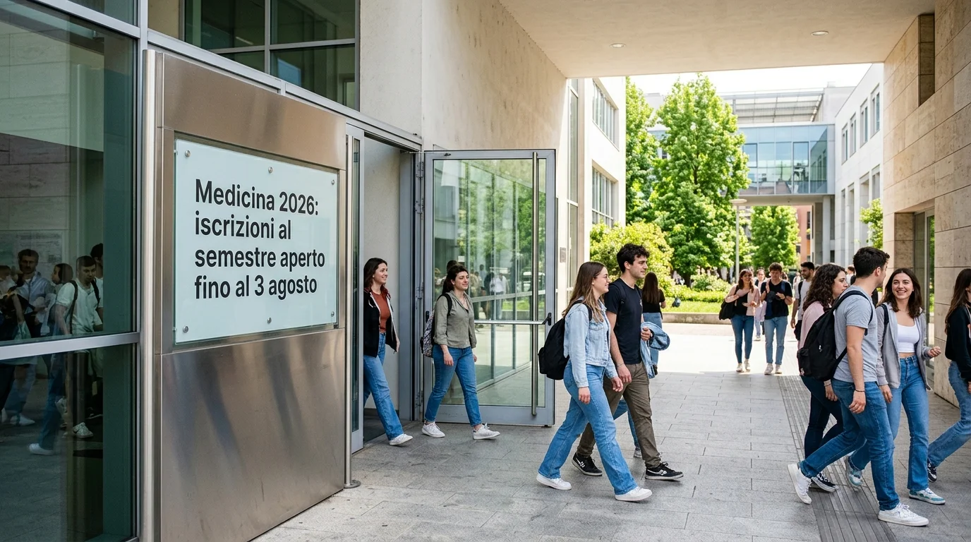 Medicina 2026: iscrizioni al semestre aperto fino al 3 agosto