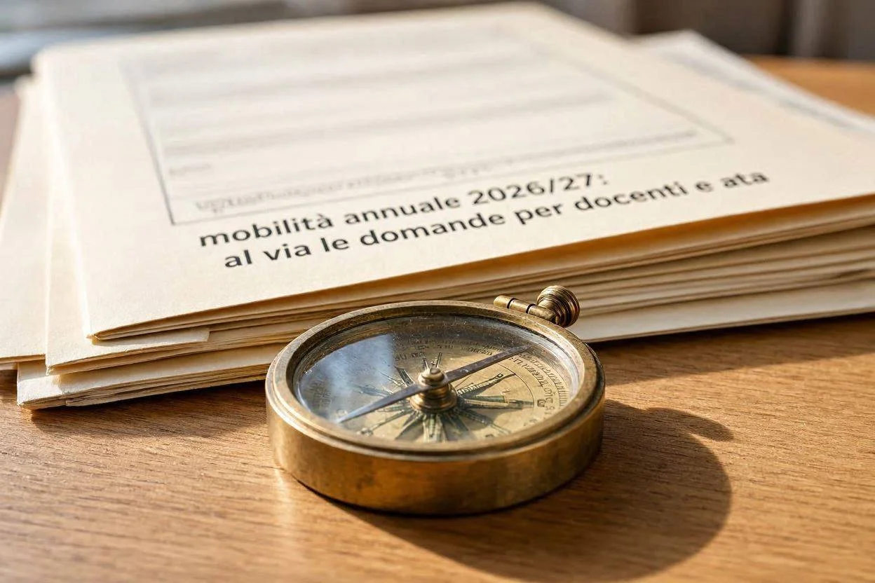 Mobilità annuale 2026/27: al via le domande per docenti e ATA