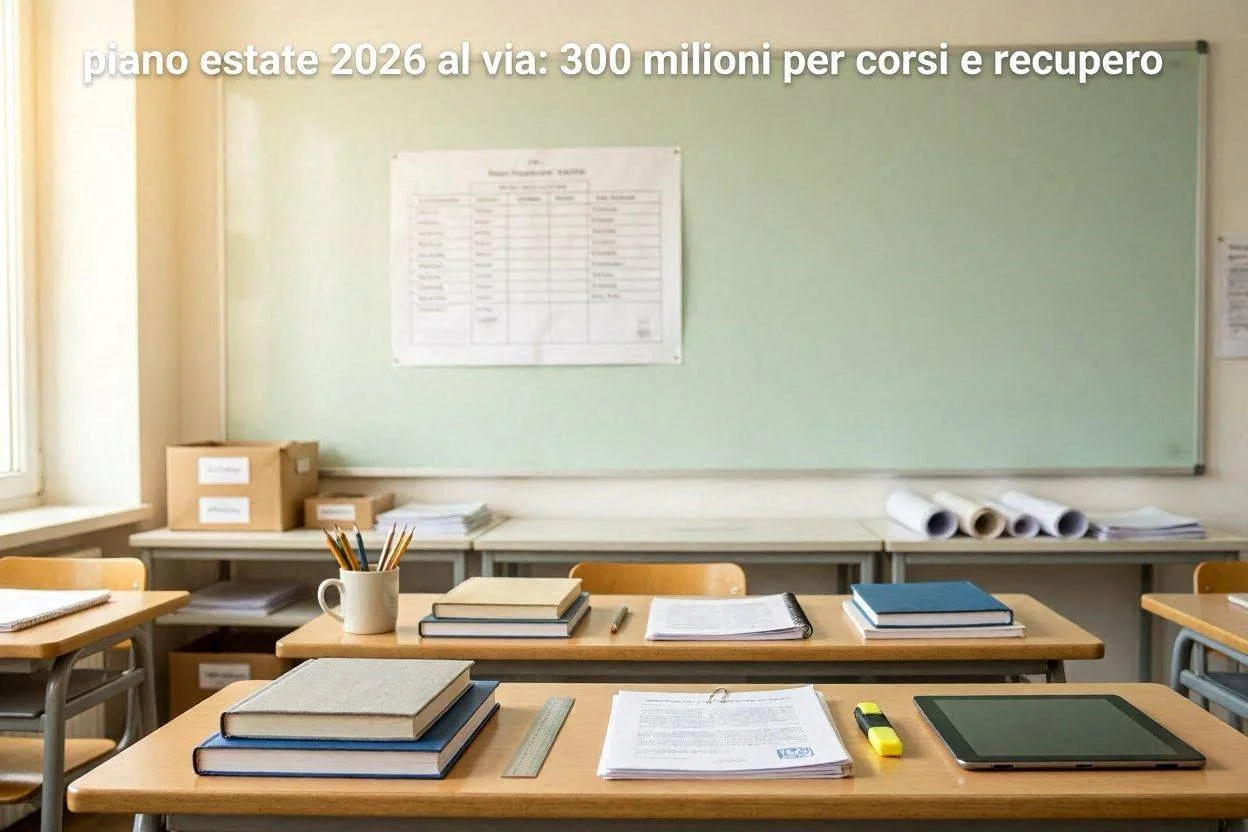 Piano Estate 2026 al via: 300 milioni per corsi e recupero