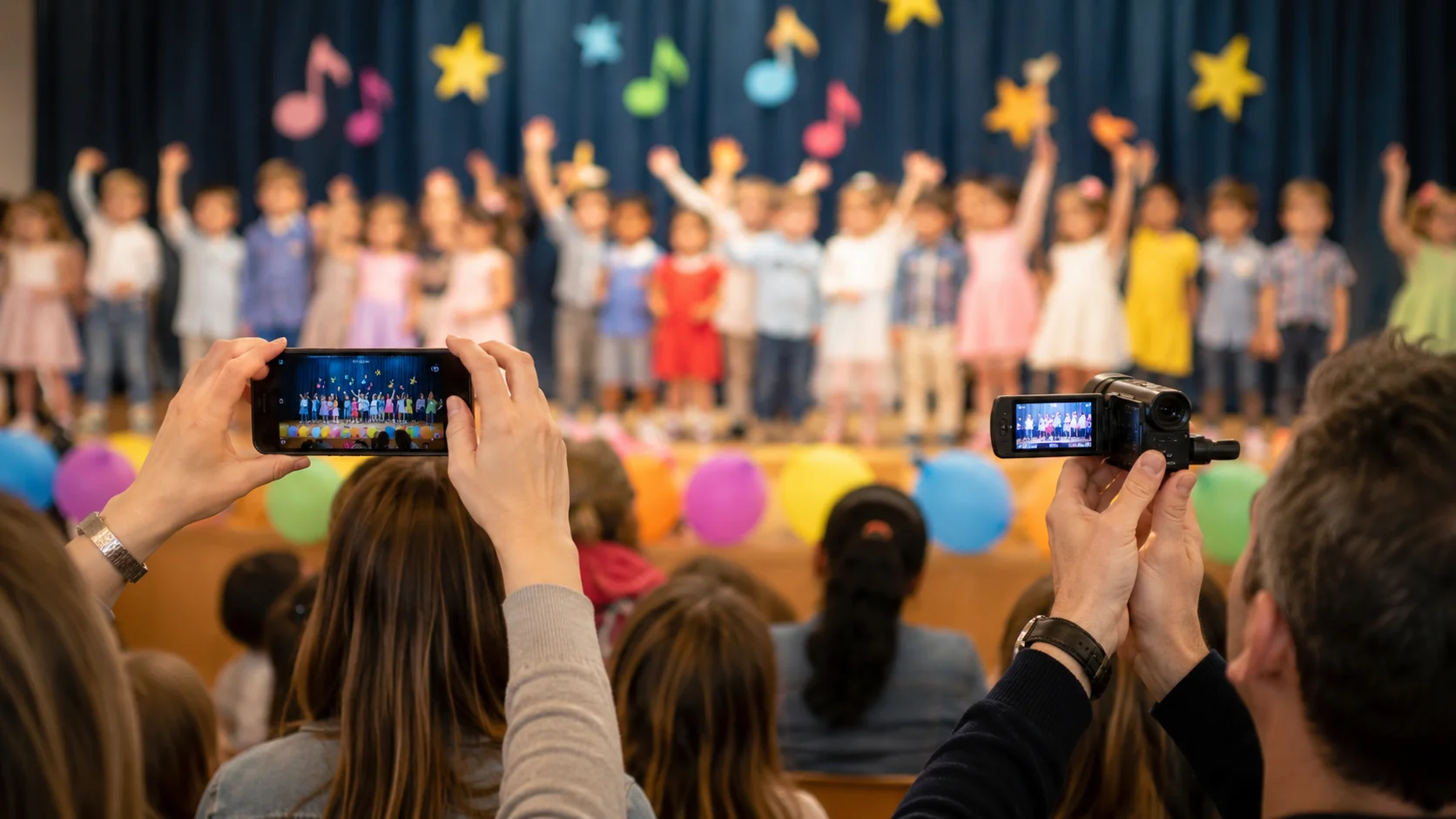 Recite e saggi di fine anno: foto e video sì, social solo col consenso