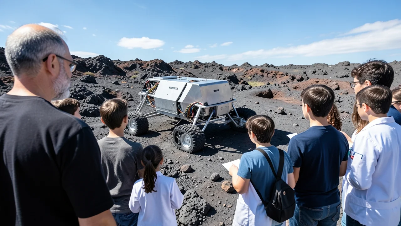 Dall’Etna alla Luna: conclusi i test del rover italiano