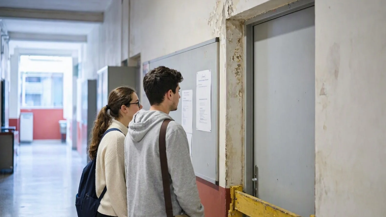 Scuola media di Levane, infiltrazioni e locali chiusi: esplode la protesta