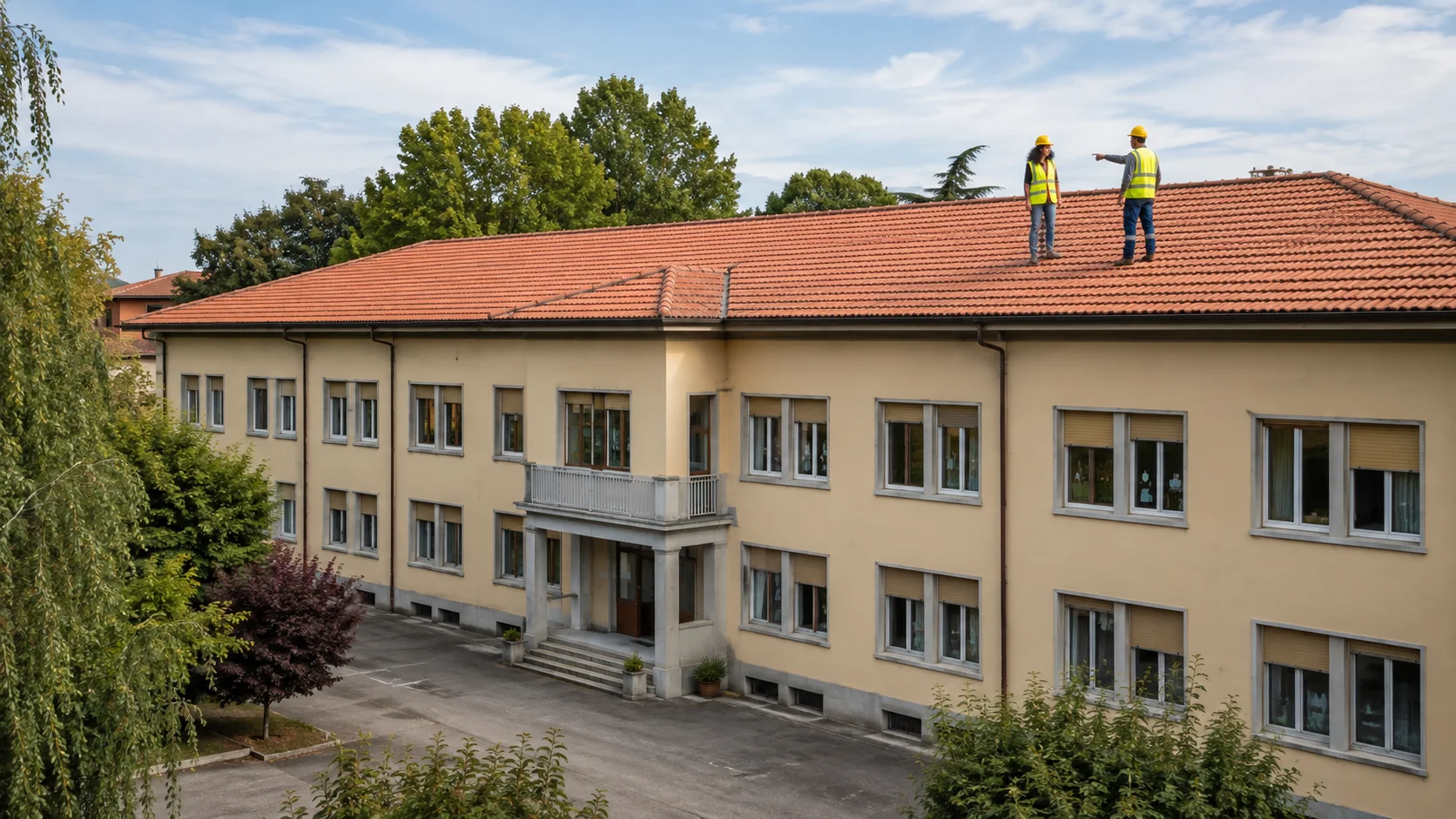 Scuola Vailati, conclusi i lavori sul tetto prima del rientro
