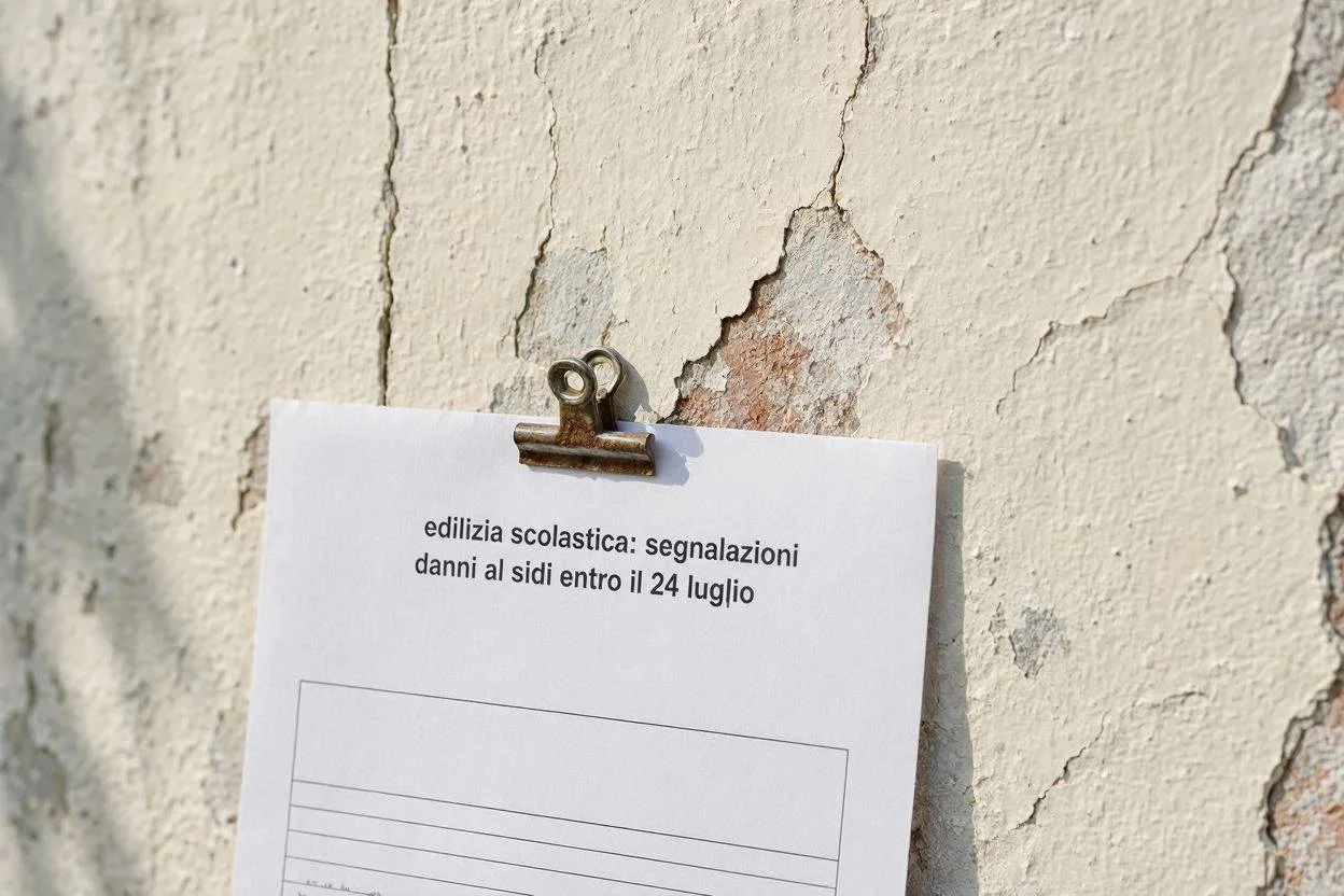 Edilizia scolastica: segnalazioni danni al SIDI entro il 24 luglio