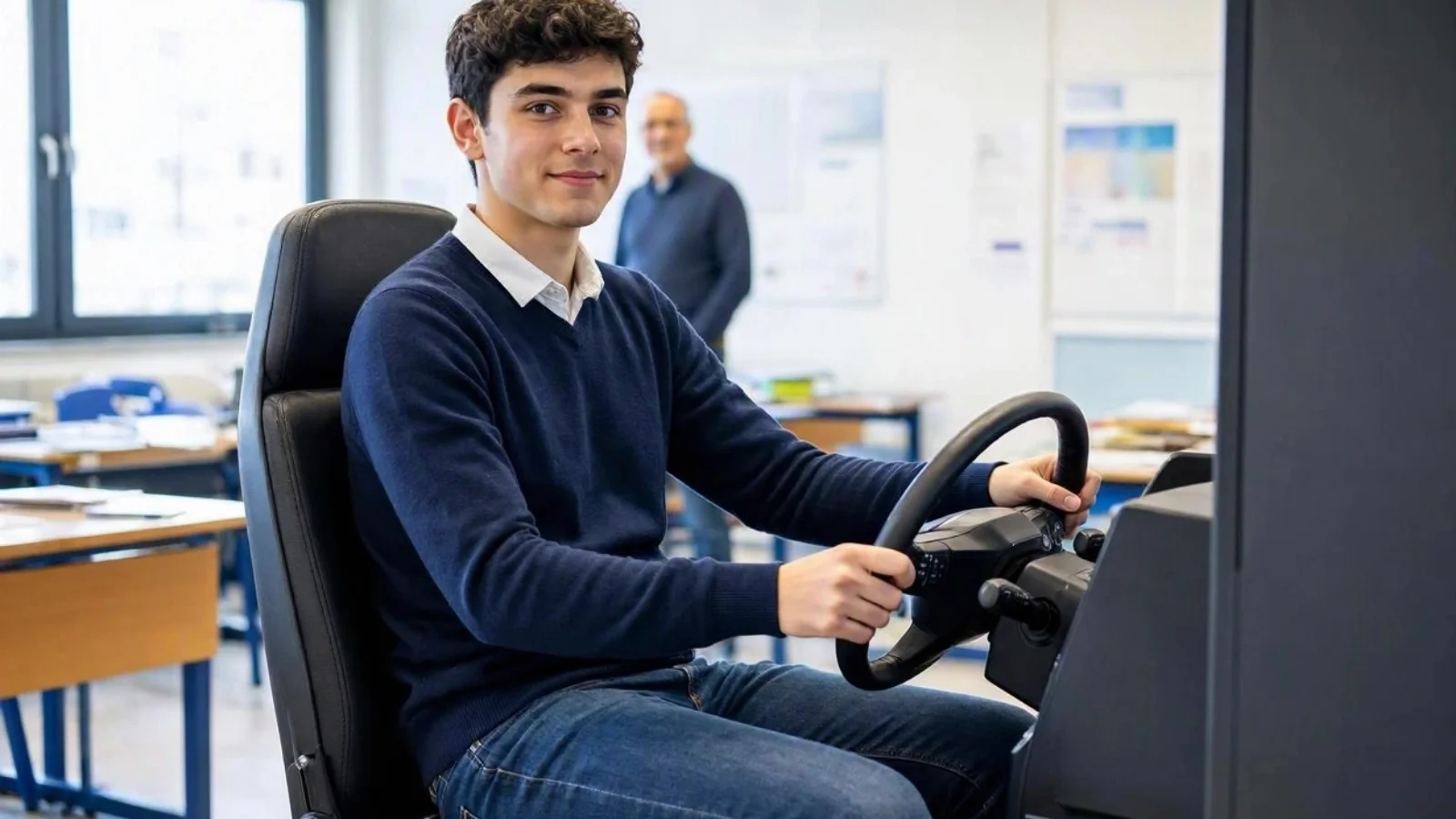 Simulatore di guida in classe a Monza: il progetto pilota dell'Aci