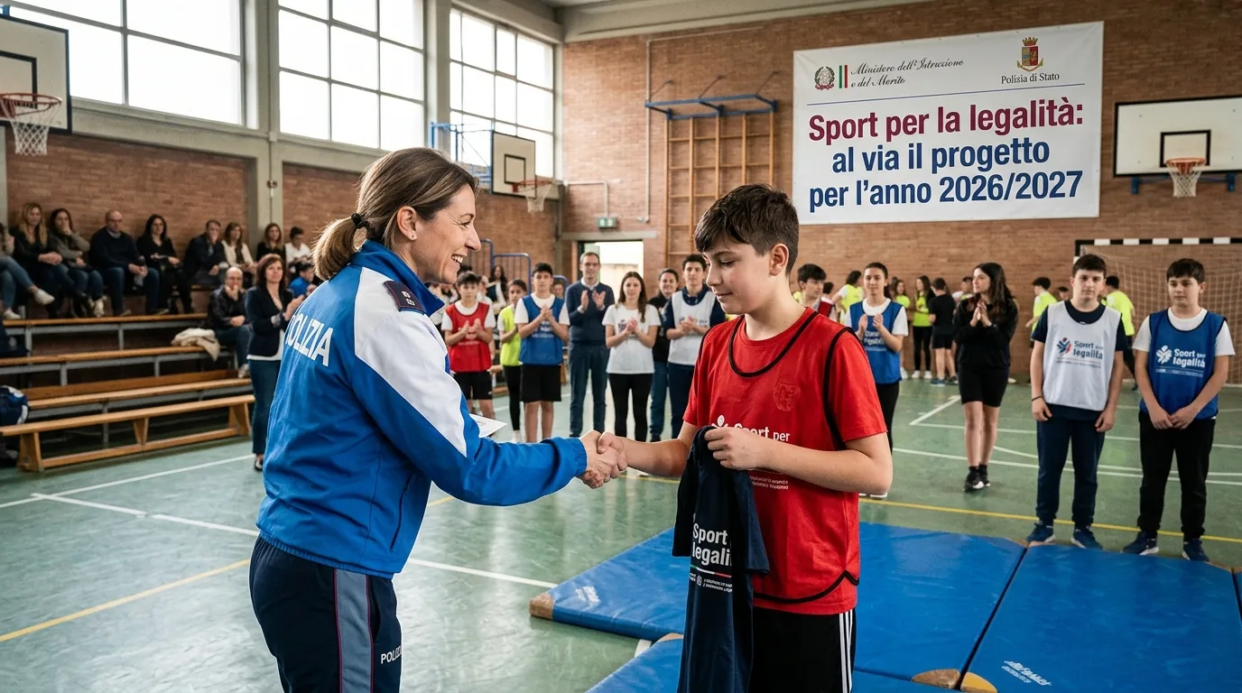 Sport per la legalità: al via il progetto per l'anno 2026/2027