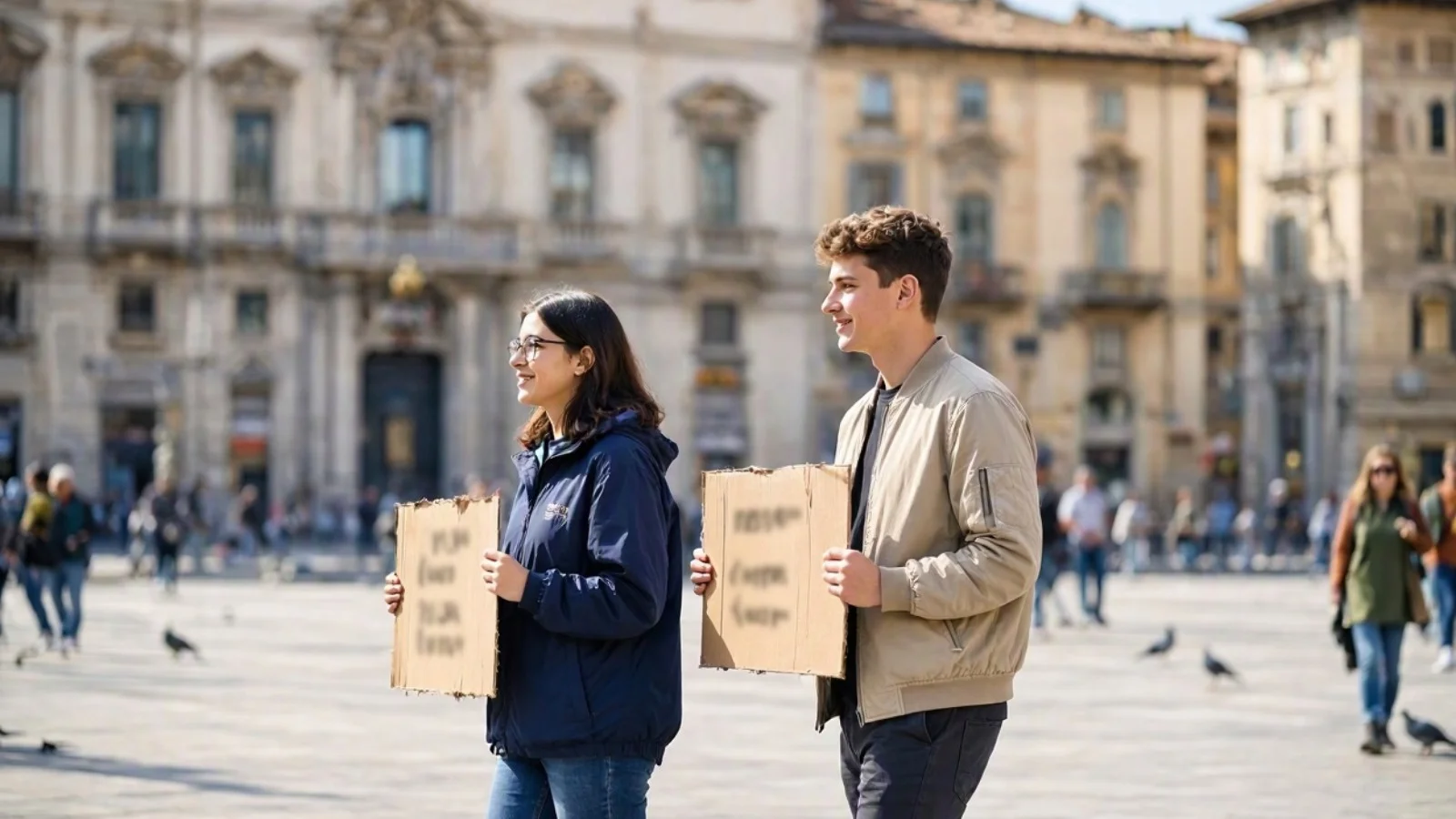 Studenti in corteo a Torino: imbrattate foto di leader e ministri