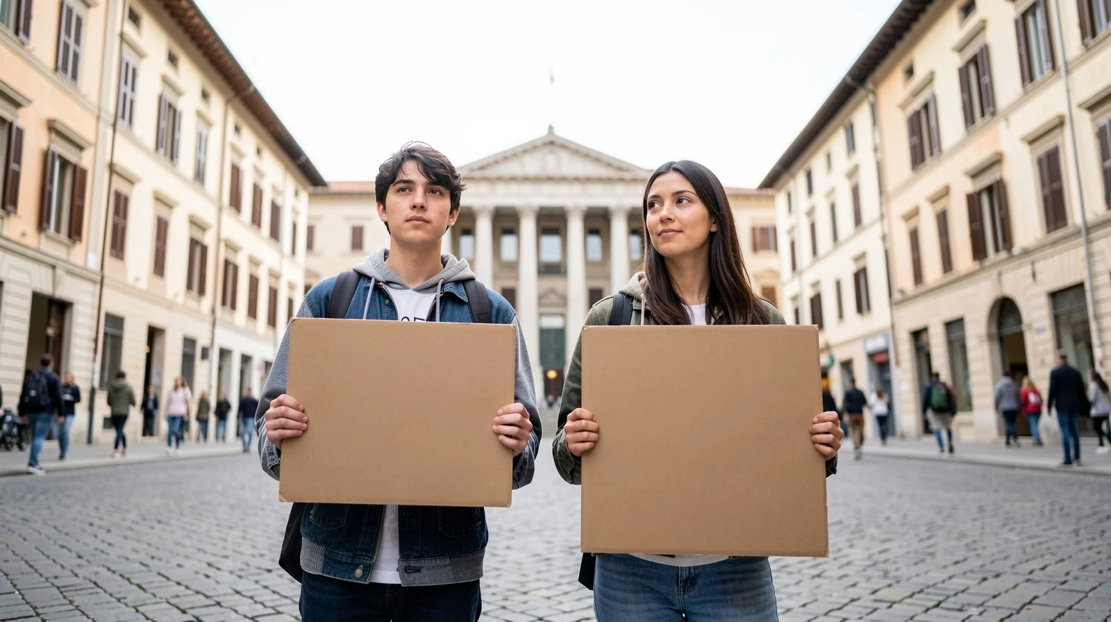 'Sblocchiamo tutto', gli studenti di destra in piazza a Roma