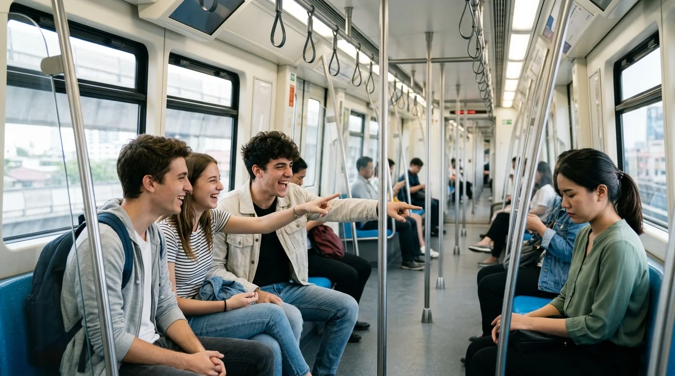 Studenti italiani insultano una passeggera nella metro di Bangkok