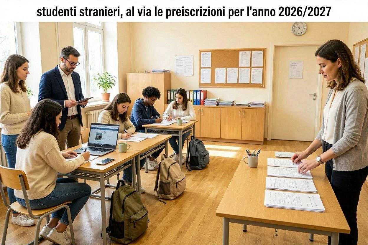 Studenti stranieri, al via le preiscrizioni per l'anno 2026/2027