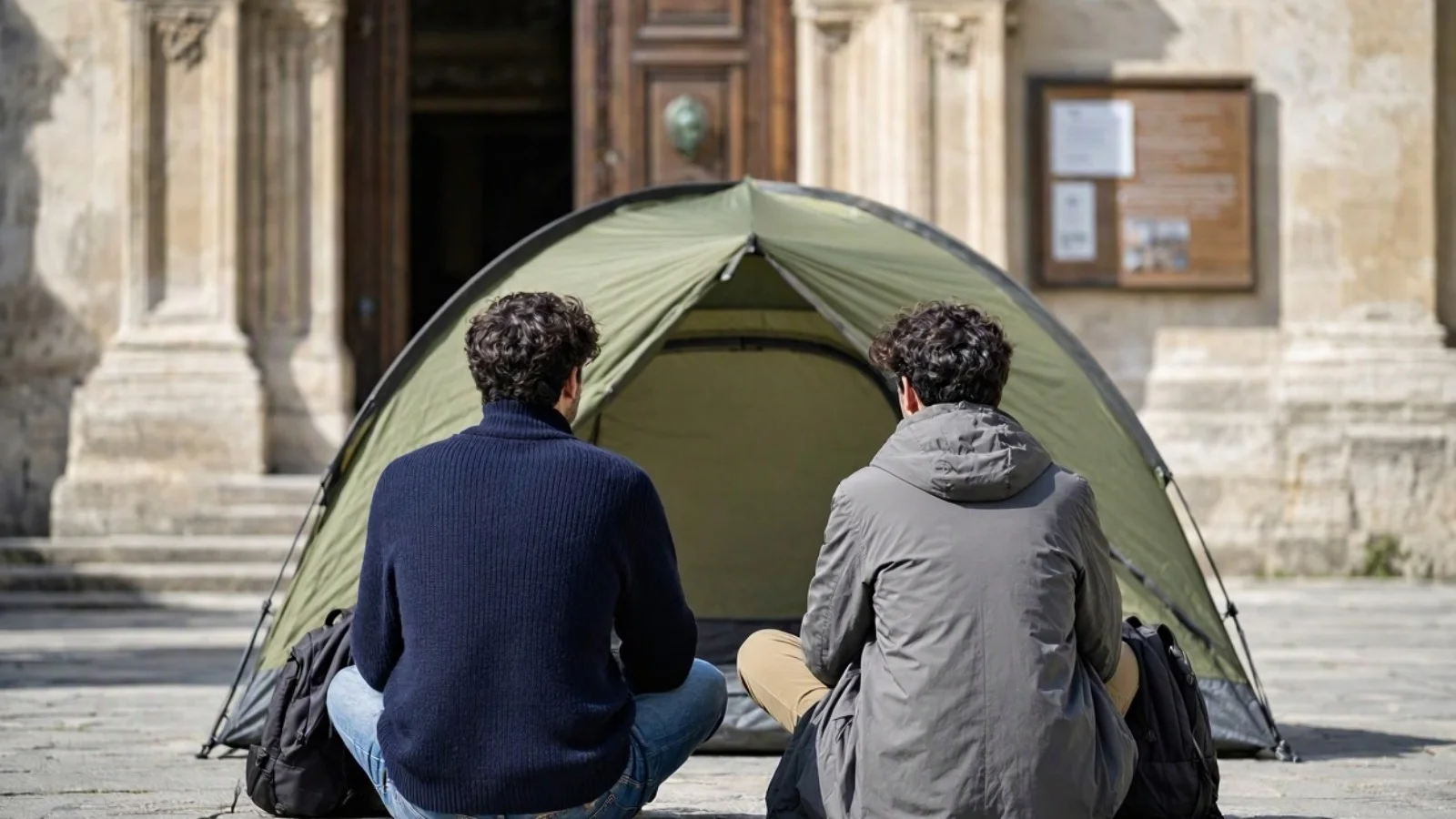 Studenti in tenda davanti alla Federico II: i motivi della protesta