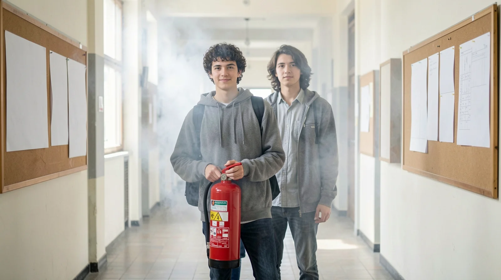 Tensione al Matteucci: protesta studentesca con petardi ed estintori