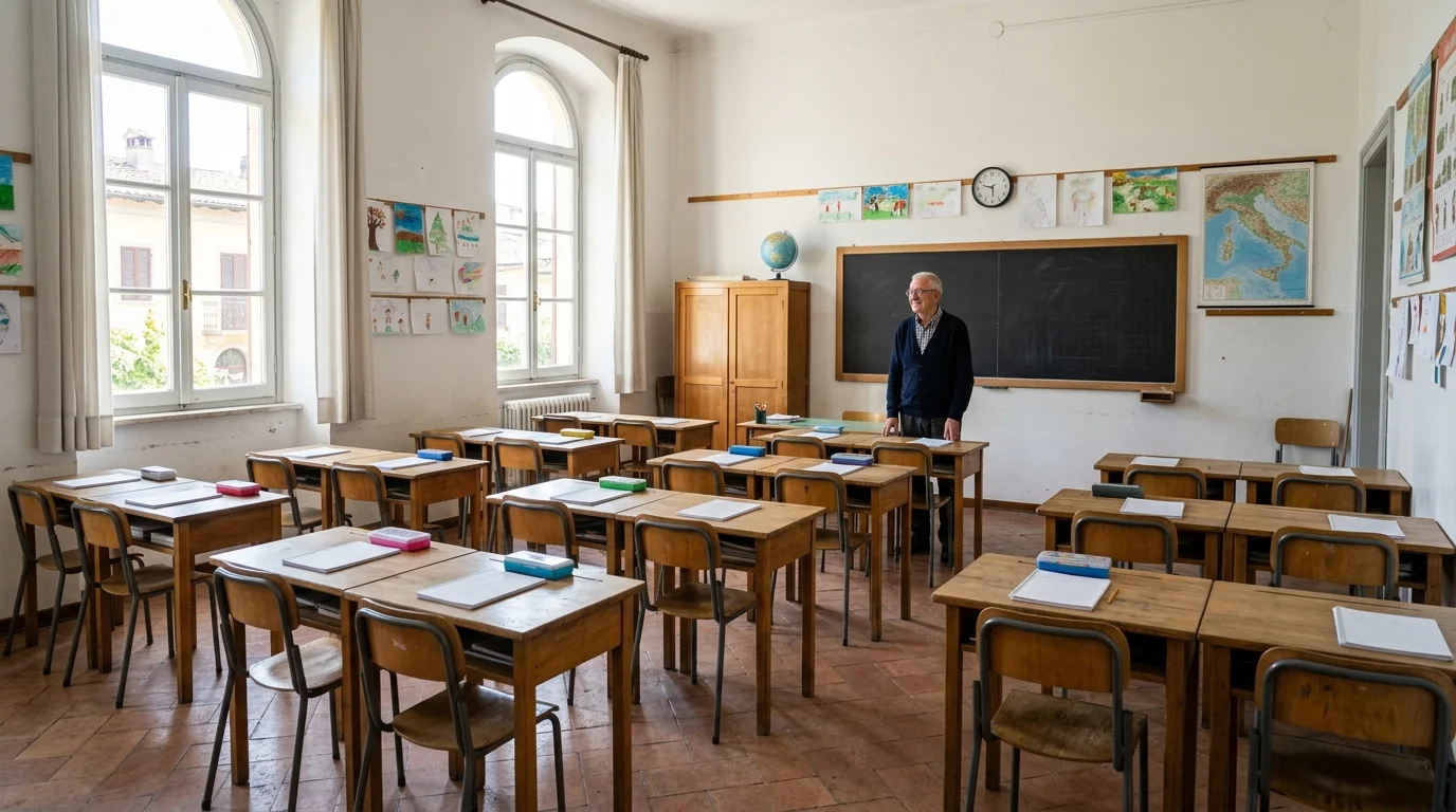 Quarant'anni tra i banchi: l'ultimo saluto del maestro elementare