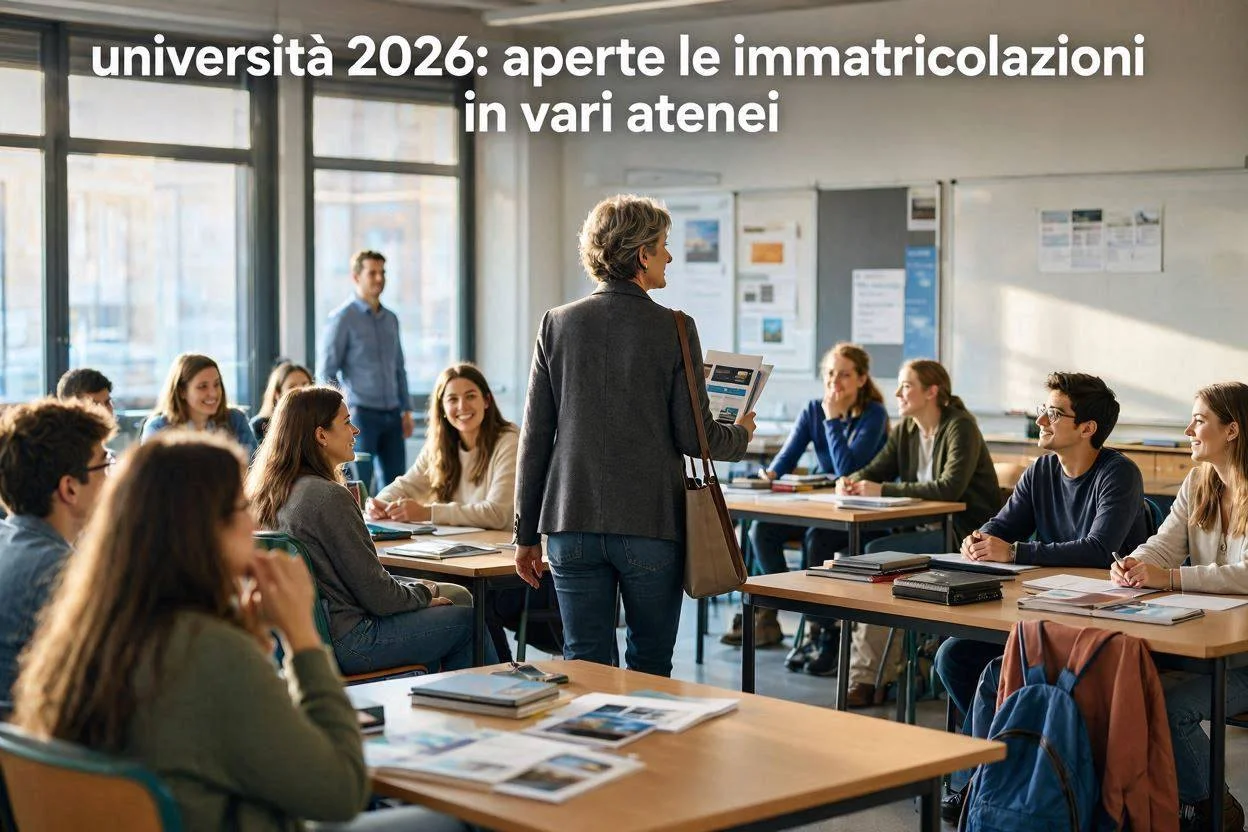 Università 2026: aperte le immatricolazioni in vari atenei